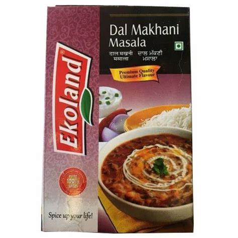 100 g Ekoland Dal Makhani Masala, Packaging: Packet at Rs 45/packet in ...