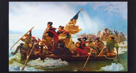 George Washington Crossing the Delaware digital cotton print | Etsy