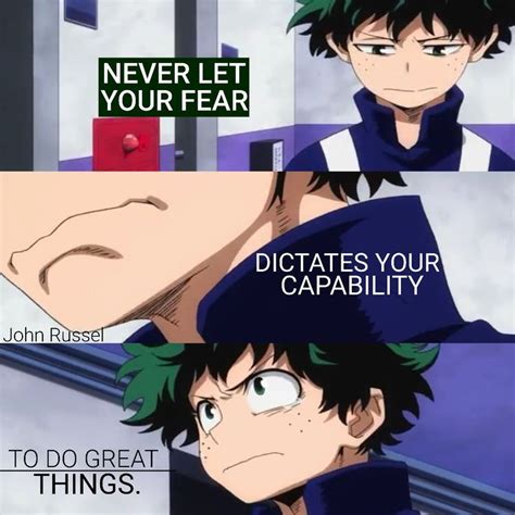 Never Let Fear Limit Your Potential | Boku no Hero Academia