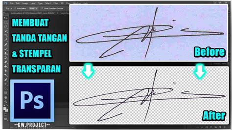 Cara Mudah Membuat Tanda Tangan Dan Stempel Transparan Photoshop | The ...