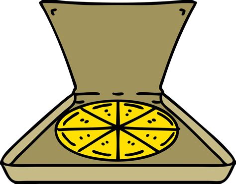 cartoon of an open pizza box 12410488 Vector Art at Vecteezy