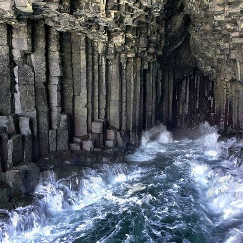 Inside Fingal’s Cave the waves were crashing... | Jim Richardson ...