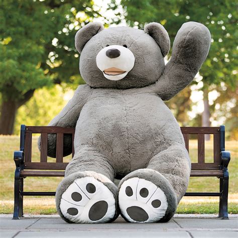 Hot 93Inch/230cm Grey Bear Plush Teddy Bear Giant Stuffed Animal Huge ...