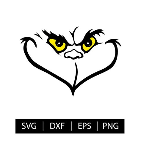 Grinch Face SVG Grinch SVG Grinch Image Cut FileInstant | Etsy