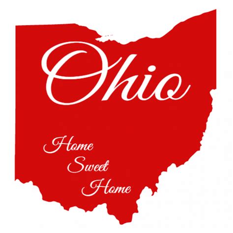 Ohio Home Buckeye Leaf State Sticker - U.S. Custom Stickers