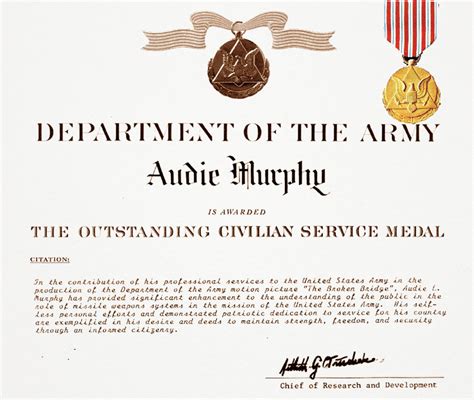 File:Audie Murphy Outstanding Civilian Service Certificate.jpg - Wikimedia Commons
