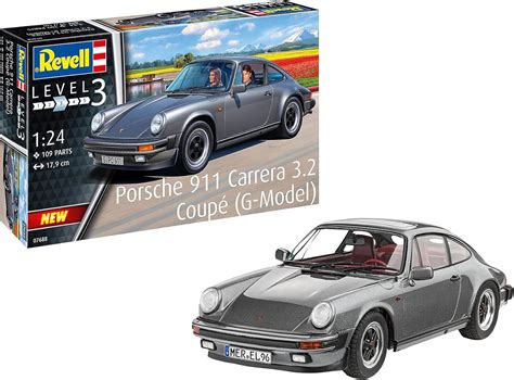 Revell 07688 Porsche 911 Carrera 3.2 Coupé (G-Model) 1:24 Scale Unbuilt/Unpainted Plastic Model ...