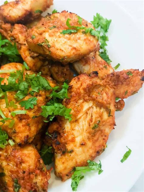 Make Tandoori chicken in your air fryer with just a yogurt-based marinade. A flavor-packed keto ...