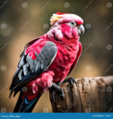 Beautiful Galah Cockatoo Bird - Ai Generated Image Stock Illustration ...