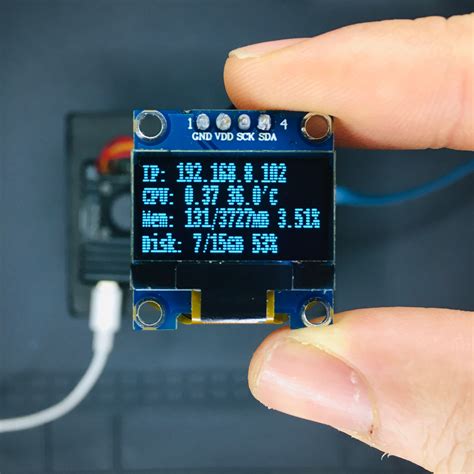 Raspberry Pi 4 Monitoring System via OLED Display Module | Raspberry Pi ...