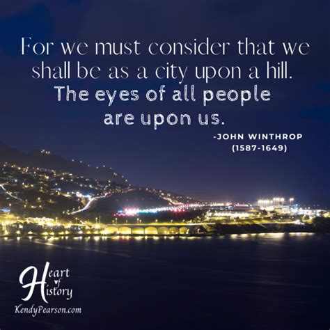 John Winthrop quote City on a Hill | Kendy Pearson Author