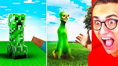 Amazing MINECRAFT vs. REAL LIFE CHALLENGE! - YouTube