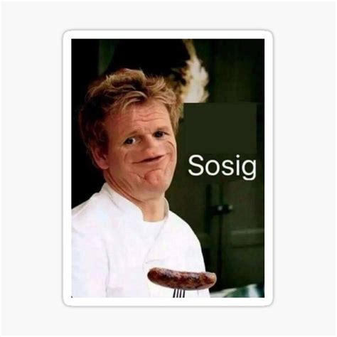 "sausage meme sosig meme " Sticker for Sale by davsshop | Redbubble