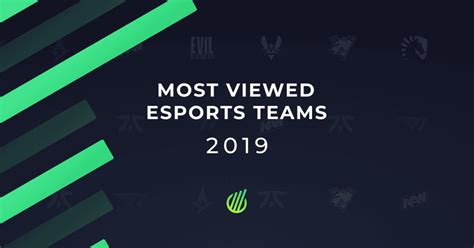 Most viewed esports teams of 2019 : r/leagueoflegends