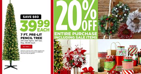 Michaels: 7ft. Pre-lit Pencil Tree Just $39.99 Shipped (Reg. $99.99) + 20% Off Entire Purchase