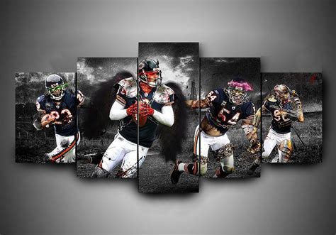 Chicago Bears 1 – Sport 5 Panel Canvas Art Wall Decor – Canvas Storm