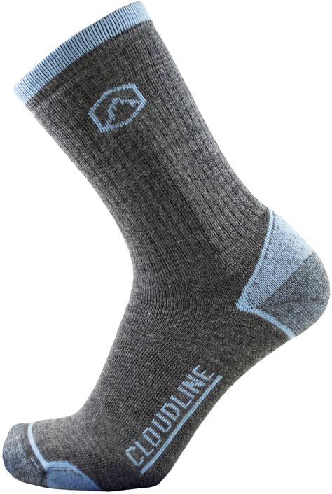 CloudLine Merino Wool Crew Hiking & Trekking Socks - Medium Cushion ...