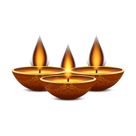 Happy Diwali Diya Transparent And Eps File, Diwali, Diya, Diwali Diya PNG and Vector with ...