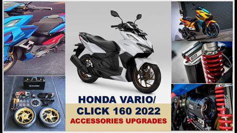 HONDA Click 160 2022: New Custom Accessories Upgrades. - YouTube