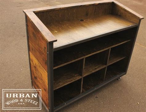 THE 48 ...Industrial Hostess Stand...Server by urbanwoodandsteel ...