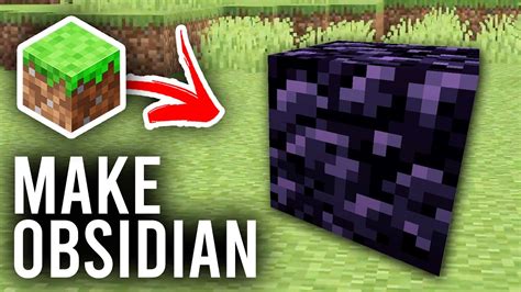 How To Make Obsidian In Minecraft - Full Guide - YouTube