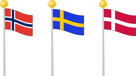 Clipart - Scandinavia flags
