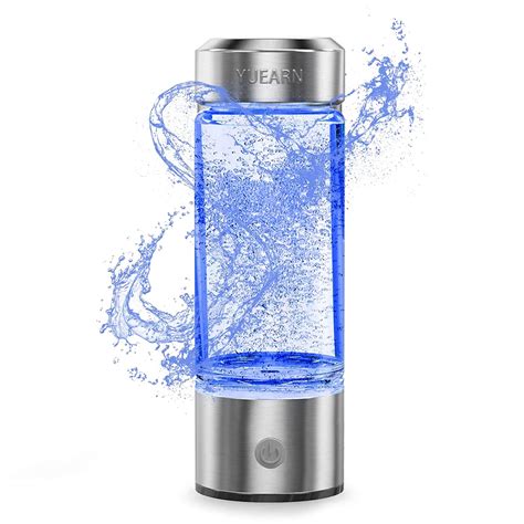 Buy YUEARN Portable Hydrogen Water Generator with SPE and Pem Technology, Rechargeable Glass ...