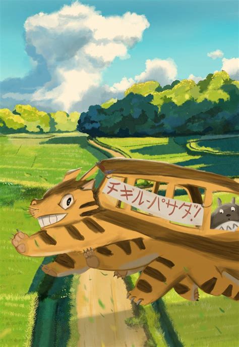 Catbus and Totoro | Digital Art : r/ghibli