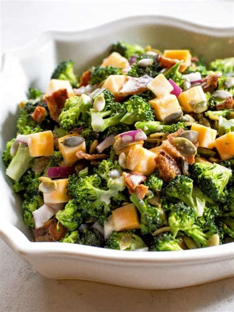 Keto Broccoli Salad Recipe - The Girl Who Ate Everything