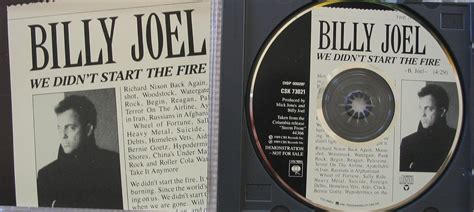 We didn't start the fire (3 tracks, 3 - Billy Joel: Amazon.de: Musik-CDs & Vinyl