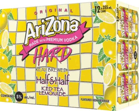 Arizona Half & Half Hard Iced Tea Lemonade 12 Cans > Coolers > Parkside ...