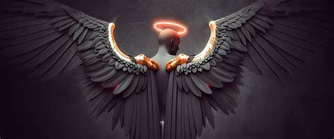 Angel, Angel Wings, Digital Art, 4K, #120 Wallpaper PC Desktop