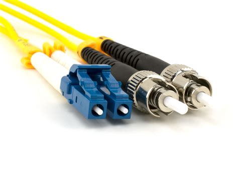 2m Singlemode Duplex Fiber Optic Patch Cable 9125 - LC to ST | Computer Cable Store