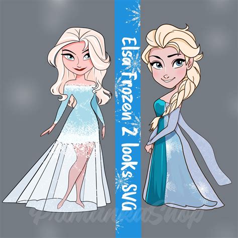 Elsa 2 looks SVG Frozen 2 svg layered Elsa svg files for | Etsy