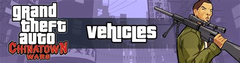 GTA Chinatown Wars Vehicles List: All Cars, Bikes & Boats