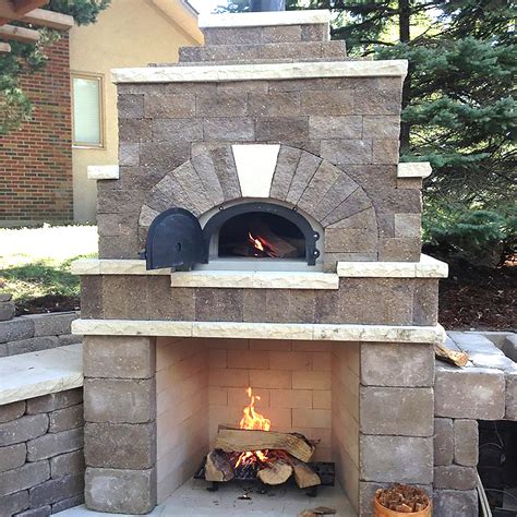 Outdoor Fireplace Pizza Oven Combo Kits - Image to u