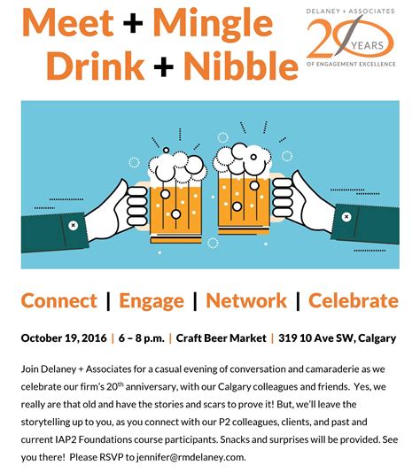 You're Invited: Special Networking Event in Calgary Oct. 19 - Delaney and Associates Inc.