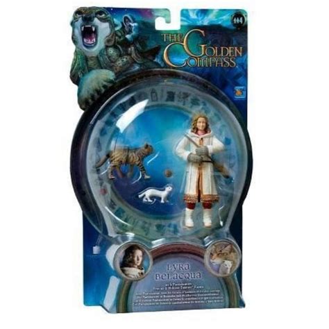 The Golden Compass 3 Inch Action Figure Lyra Belacqua with Pantalaimon Ermine and Wildcat Daemon ...