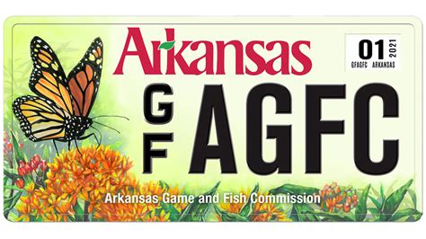 Monarch butterfly featured on Arkansas' 2021 Conservation License Plate ...