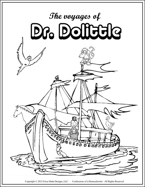 The Voyages of Doctor Dolittle Unit Study K-4th $2.00 | Dr dolittle ...