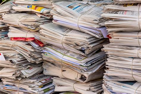 Stack of waste paper. old newspapers — Stock Photo © ginasanders #66255005