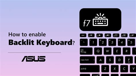 How to enable ASUS Notebook Backlit Keyboard? | ASUS SUPPORT - YouTube