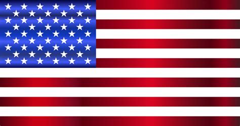 Clipart - American Flag Enhanced