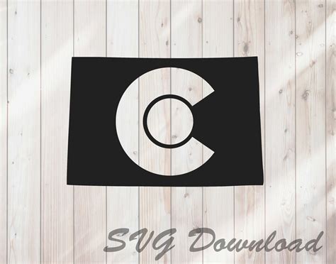 Colorado Outline State Flag Symbol SVG Instant Download / - Etsy