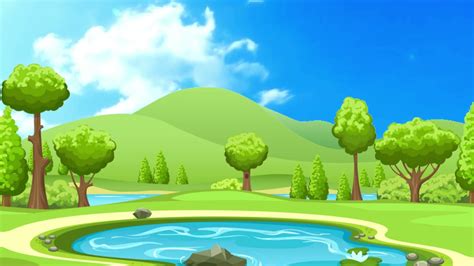 FREE VIDEO LOOP ANIMATED BACKGROUND #MOUNTAIN #POND - YouTube