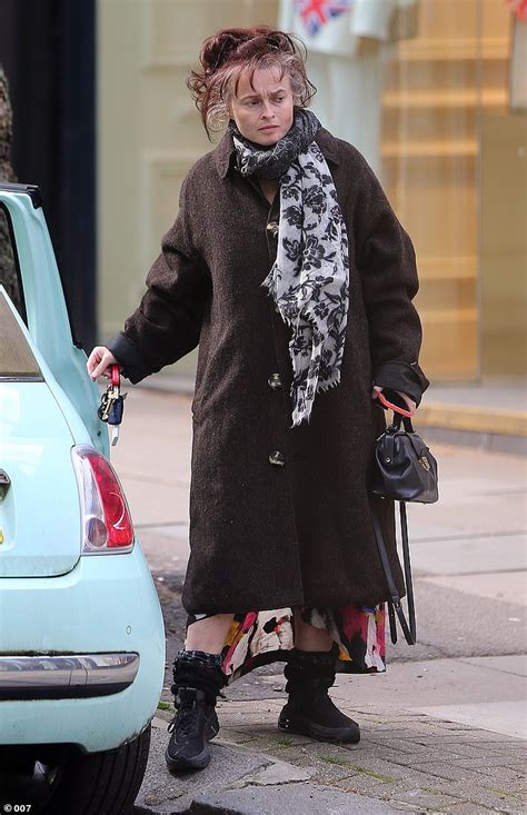 Helena Bonham Carter, 56, shows off her eccentric fashion sense in an ...