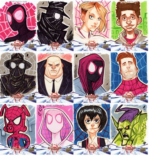 Spider-Man : Into the Spider-Verse Sketch Cards (2021) | Behance