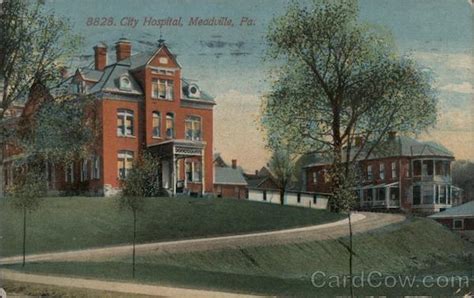 City Hospital Meadville, PA Postcard