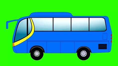 Hand Drawn Animated Bus Loop And Trajectory Without Background Stock Footage Video 8826028 ...