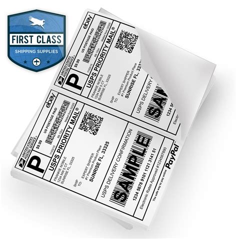 200 Self Adhesive Shipping Labels 2 Per Sheet 8.5 x 5.5 - eBay UPS USPS 5126 | eBay